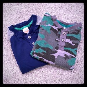 Gymboree Henley long Sleeve Boys Shirts